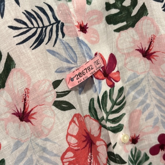 CREMIEUX 100% Linen Tropical Button down size XL - Picture 7 of 8